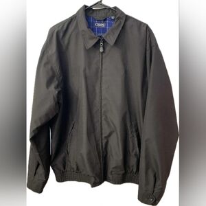 Chaps Black Harrington Jacket Size XL